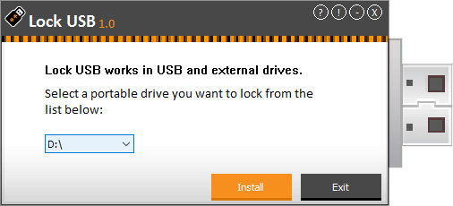 Lock USB Screenshot 1