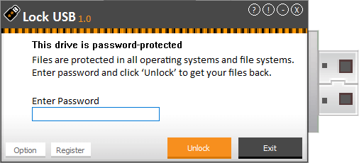 Lock USB screenshot